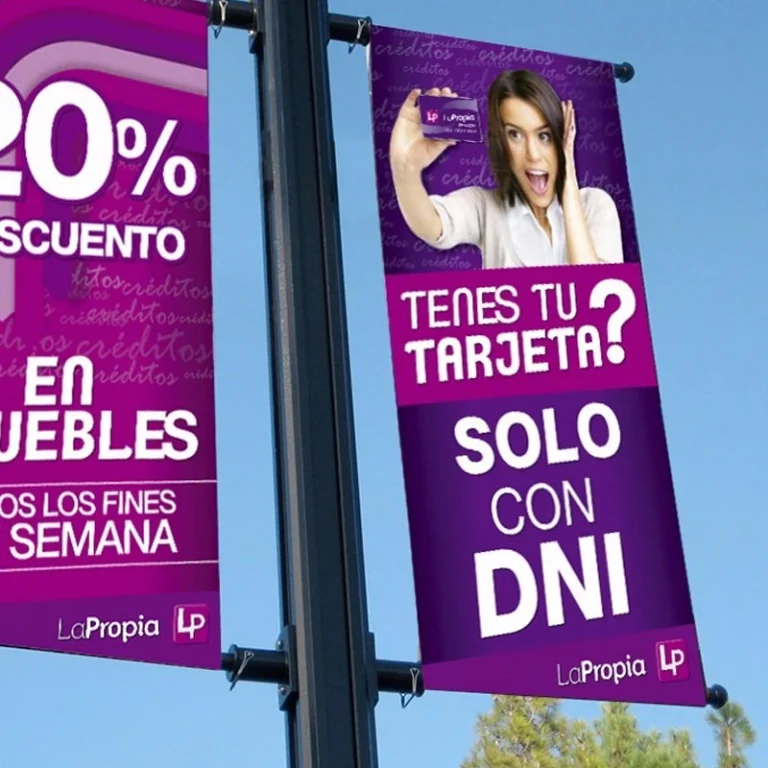 L banner de gran formato en Madrid